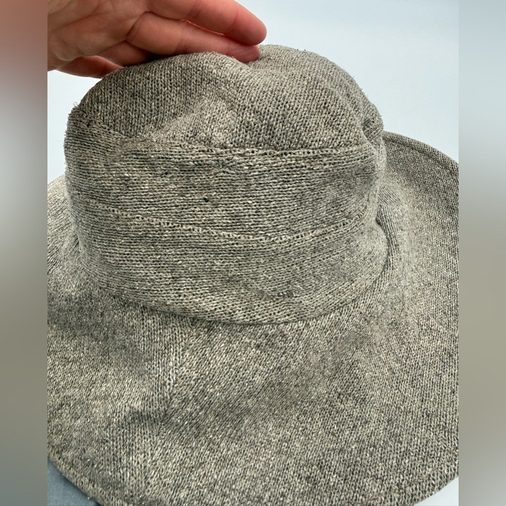 Balenciaga BB Logo Wide‑Brim Bucket Hat – Grey Melange with Dust Bag - Picture 6 of 9